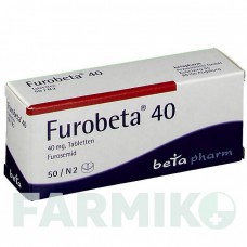ФУРОБЕТА (FUROBETA) 40 таблетки 50 шт - Фуросемид BETAPHARM