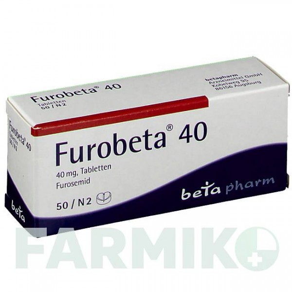 ФУРОБЕТА (FUROBETA) 40 таблетки 50 шт - Фуросемид BETAPHARM