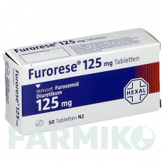 ФУРОРЕЗЕ (FURORESE) 125 мг таблетки 50 шт - Фуросемид HEXAL