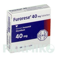 ФУРОРЕЗЕ (FURORESE) 40 мг таблетки 100 шт - Фуросемид HEXAL