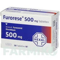 ФУРОРЕЗЕ (FURORESE) 500 мг таблетки 50 шт - Фуросемід HEXAL