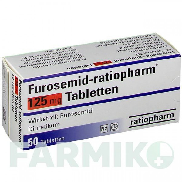 ФУРОСЕМІД (FUROSEMID) 125 мг таблетки 50 шт - Фуросемід RATIOPHARM
