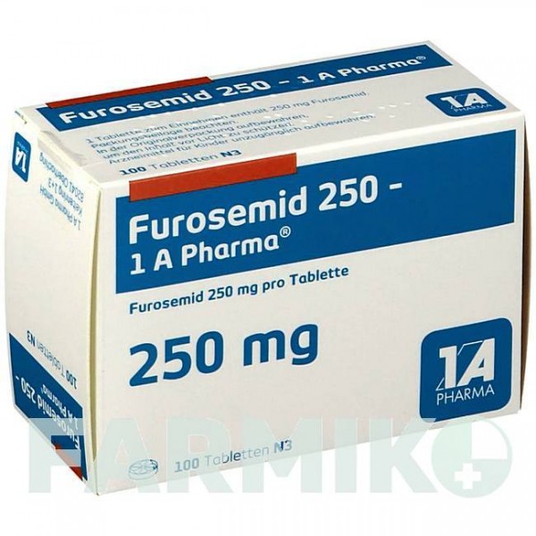 ФУРОСЕМІД (FUROSEMID) 250 таблетки 20 шт - Фуросемід 1 A PHARMA