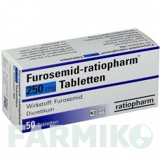 ФУРОСЕМІД (FUROSEMID) 250 мг таблетки 50 шт - Фуросемід RATIOPHARM