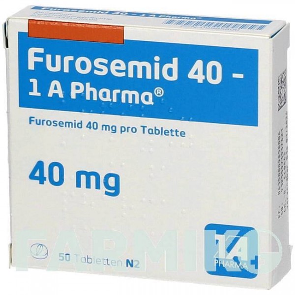 ФУРОСЕМІД (FUROSEMID) 40 таблетки 50 шт - Фуросемід 1 A PHARMA