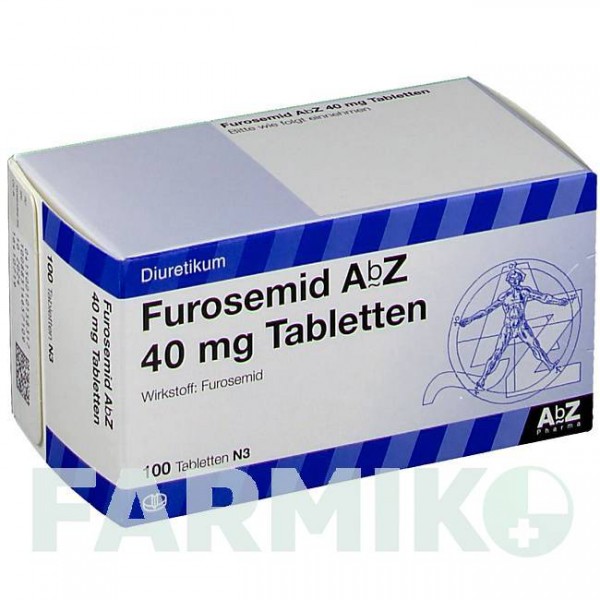 ФУРОСЕМИД (FUROSEMID) 40 мг таблетки 100 шт - Фуросемид ABZ PHARMA