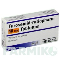 ФУРОСЕМІД (FUROSEMID) 40 мг таблетки 20 шт - Фуросемід RATIOPHARM