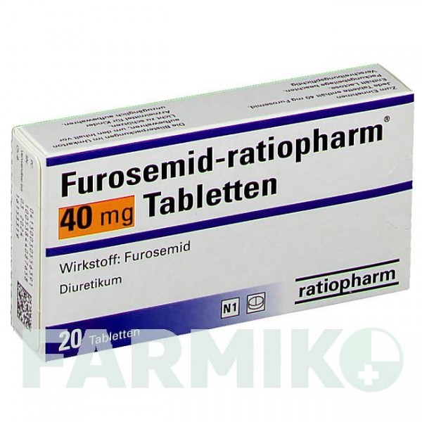 ФУРОСЕМІД (FUROSEMID) 40 мг таблетки 20 шт - Фуросемід RATIOPHARM