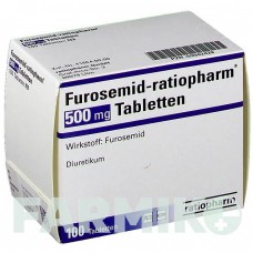 ФУРОСЕМІД (FUROSEMID) 500 мг таблетки 100 шт - Фуросемід RATIOPHARM