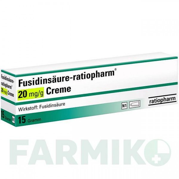 ФУЗИДИНСАУР (FUSIDINSAURE) 20 мг/г крем 15 г - Фузидова кислота RATIOPHARM