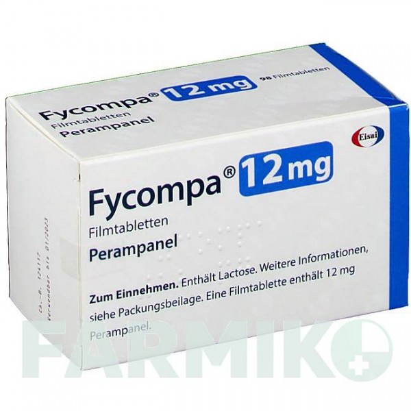 ФАЙКОМПА (FYCOMPA) 12 мг таблетки 98 шт - Перампанель EISAI