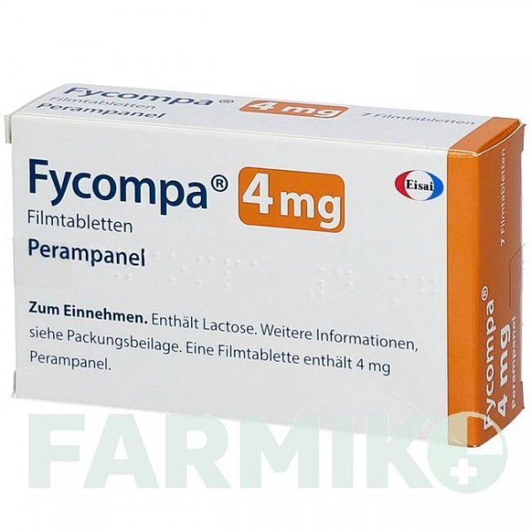 ФАЙКОМПА (FYCOMPA) 4 мг таблетки 7 шт - Перампанель EISAI