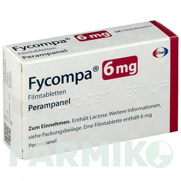 ФАЙКОМПА (FYCOMPA) 6 мг таблетки 28 шт - Перампанель EISAI