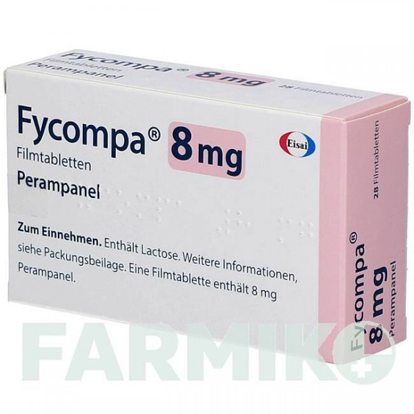 ФАЙКОМПА (FYCOMPA) 8 мг таблетки 28 шт - Перампанель EISAI
