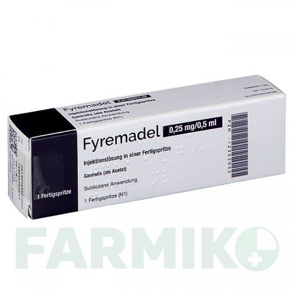 ФИРЕМАДЕЛ (FYREMADEL) 0,25 мг/0,5 мл раствор 1 шт - Ганиреликс FERRING