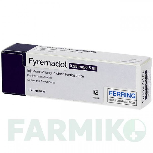 ФИРЕМАДЕЛ (FYREMADEL) 0,25 мг/0,5 мл раствор 1 шт - Ганиреликс KOHLPHARMA