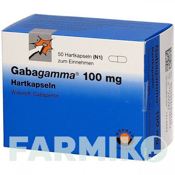 ГАБАГАММА (GABAGAMMA) 100 мг капсулы 50 шт - Габапентин AAA - PHARMA