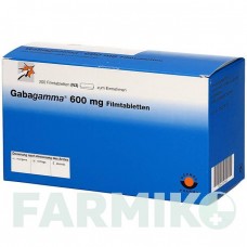 ГАБАГАММА (GABAGAMMA) 600 мг таблетки 50 шт - Габапентин AAA - PHARMA