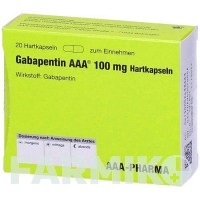 ГАБАПЕНТИН (GABAPENTIN) 100 мг капсули 20 шт - Габапентин AAA - PHARMA