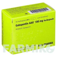 ГАБАПЕНТИН (GABAPENTIN) 100 мг капсули 50 шт - Габапентин AAA - PHARMA