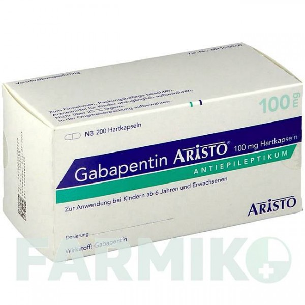 ГАБАПЕНТИН (GABAPENTIN) 100 мг капсули 200 шт - Габапентин ARISTO PHARMA