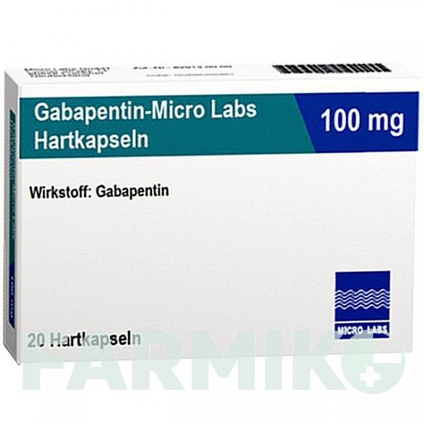 ГАБАПЕНТИН (GABAPENTIN) 100 мг капсулы 20 шт - Габапентин MICRO LABS