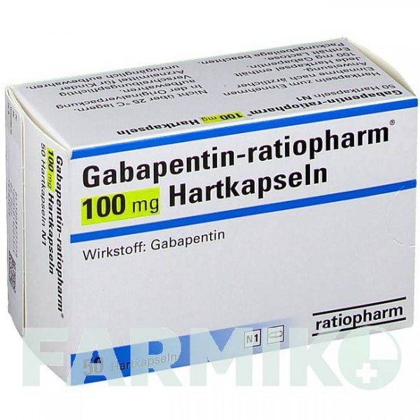 ГАБАПЕНТИН (GABAPENTIN) 100 мг капсули 50 шт - Габапентин RATIOPHARM