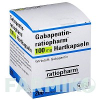 ГАБАПЕНТИН (GABAPENTIN) 100 мг капсули 200 шт - Габапентин RATIOPHARM
