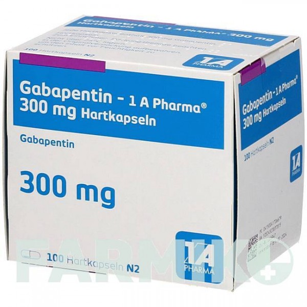 ГАБАПЕНТИН (GABAPENTIN) 300 мг капсули 100 шт - Габапентин 1 A PHARMA