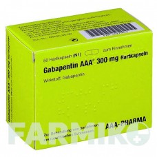 ГАБАПЕНТИН (GABAPENTIN) 300 мг капсули 50 шт - Габапентин AAA - PHARMA