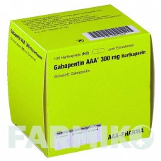 ГАБАПЕНТИН (GABAPENTIN) 300 мг капсули 100 шт - Габапентин AAA - PHARMA