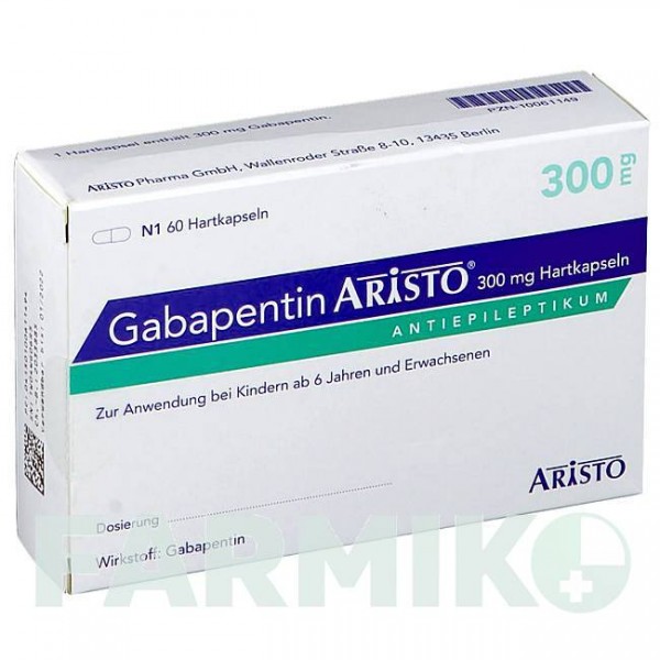 ГАБАПЕНТИН (GABAPENTIN) 300 мг капсули 60 шт - Габапентин ARISTO PHARMA