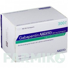ГАБАПЕНТИН (GABAPENTIN) 300 мг капсулы 200 шт - Габапентин ARISTO PHARMA