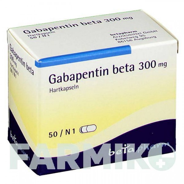 ГАБАПЕНТИН (GABAPENTIN) 300 мг капсули 50 шт - Габапентин BETAPHARM
