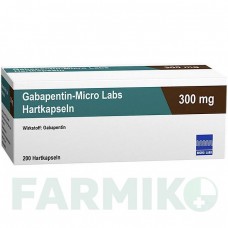 ГАБАПЕНТИН (GABAPENTIN) 300 мг капсулы 200 шт - Габапентин MICRO LABS