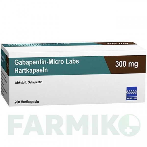 ГАБАПЕНТИН (GABAPENTIN) 300 мг капсули 200 шт - Габапентин MICRO LABS