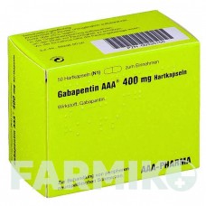 ГАБАПЕНТИН (GABAPENTIN) 400 мг капсули 50 шт - Габапентин AAA - PHARMA