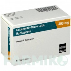 ГАБАПЕНТИН (GABAPENTIN) 400 мг капсулы 50 шт - Габапентин MICRO LABS
