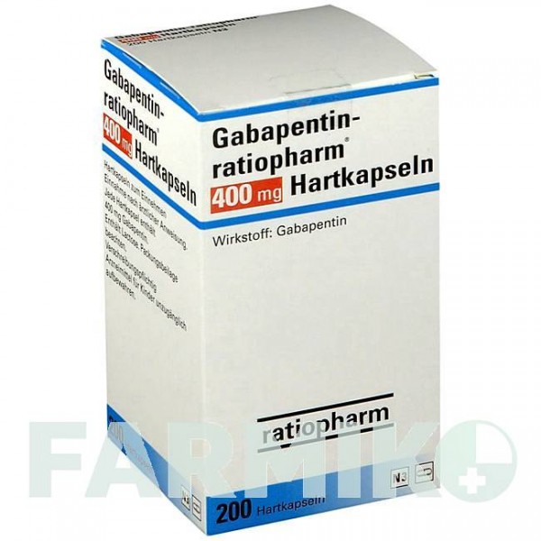 ГАБАПЕНТИН (GABAPENTIN) 400 мг капсулы 50 шт - Габапентин RATIOPHARM