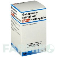 ГАБАПЕНТИН (GABAPENTIN) 400 мг капсули 200 шт - Габапентин RATIOPHARM