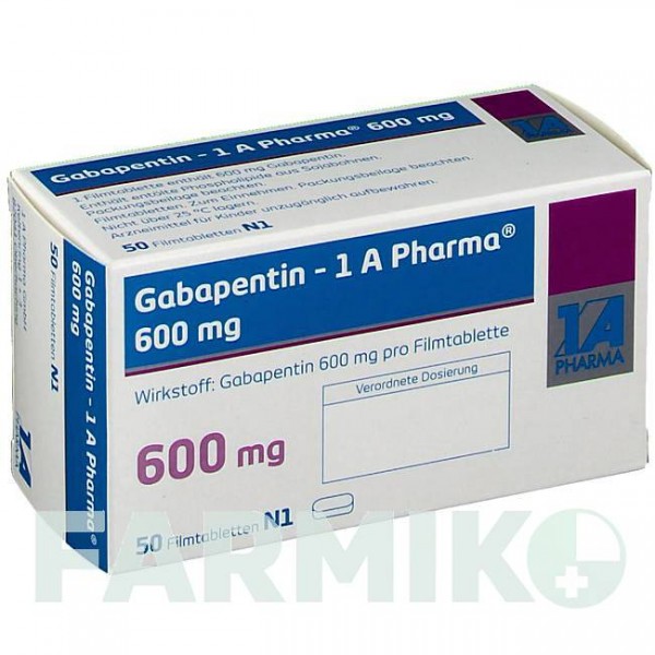 ГАБАПЕНТИН (GABAPENTIN) 600 мг таблетки 50 шт - Габапентин 1 A PHARMA