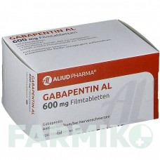 ГАБАПЕНТИН (GABAPENTIN) 600 мг таблетки 100 шт - Габапентин ALIUD PHARMA