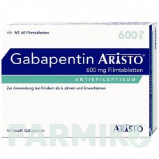 ГАБАПЕНТИН (GABAPENTIN) 600 мг таблетки 60 шт - Габапентин ARISTO PHARMA