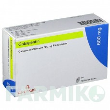 ГАБАПЕНТИН (GABAPENTIN) 600 мг таблетки 50 шт - Габапентин GLENMARK