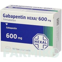 ГАБАПЕНТИН (GABAPENTIN) 600 мг таблетки 50 шт - Габапентин HEXAL