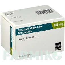 ГАБАПЕНТИН (GABAPENTIN) 600 мг таблетки 100 шт - Габапентин MICRO LABS