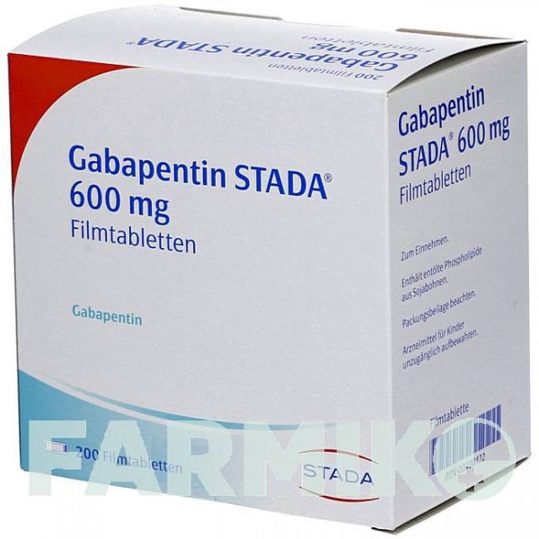 ГАБАПЕНТИН (GABAPENTIN) 600 мг таблетки 200 шт - Габапентин STADAPHARM