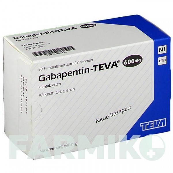 ГАБАПЕНТИН (GABAPENTIN) 600 мг таблетки 50 шт - Габапентин TEVA