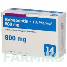 ГАБАПЕНТИН (GABAPENTIN) 800 мг таблетки 50 шт - Габапентин 1 A PHARMA