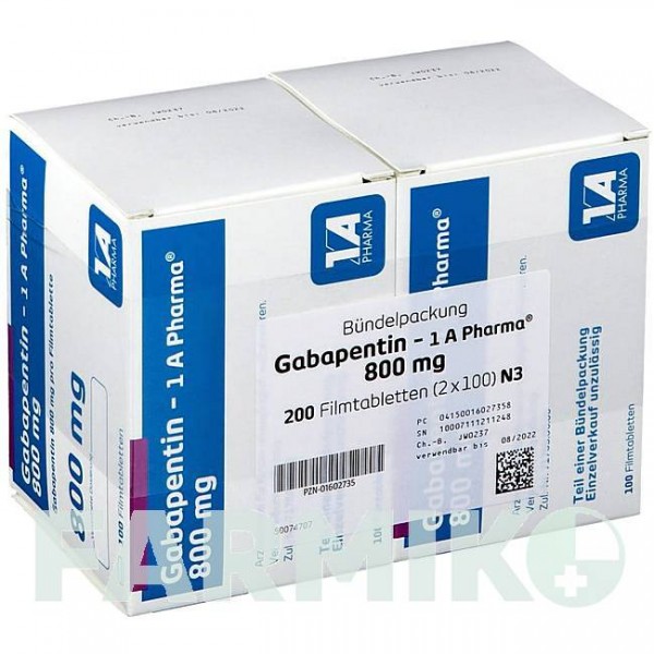 ГАБАПЕНТИН (GABAPENTIN) 800 мг таблетки 200 шт - Габапентин 1 A PHARMA